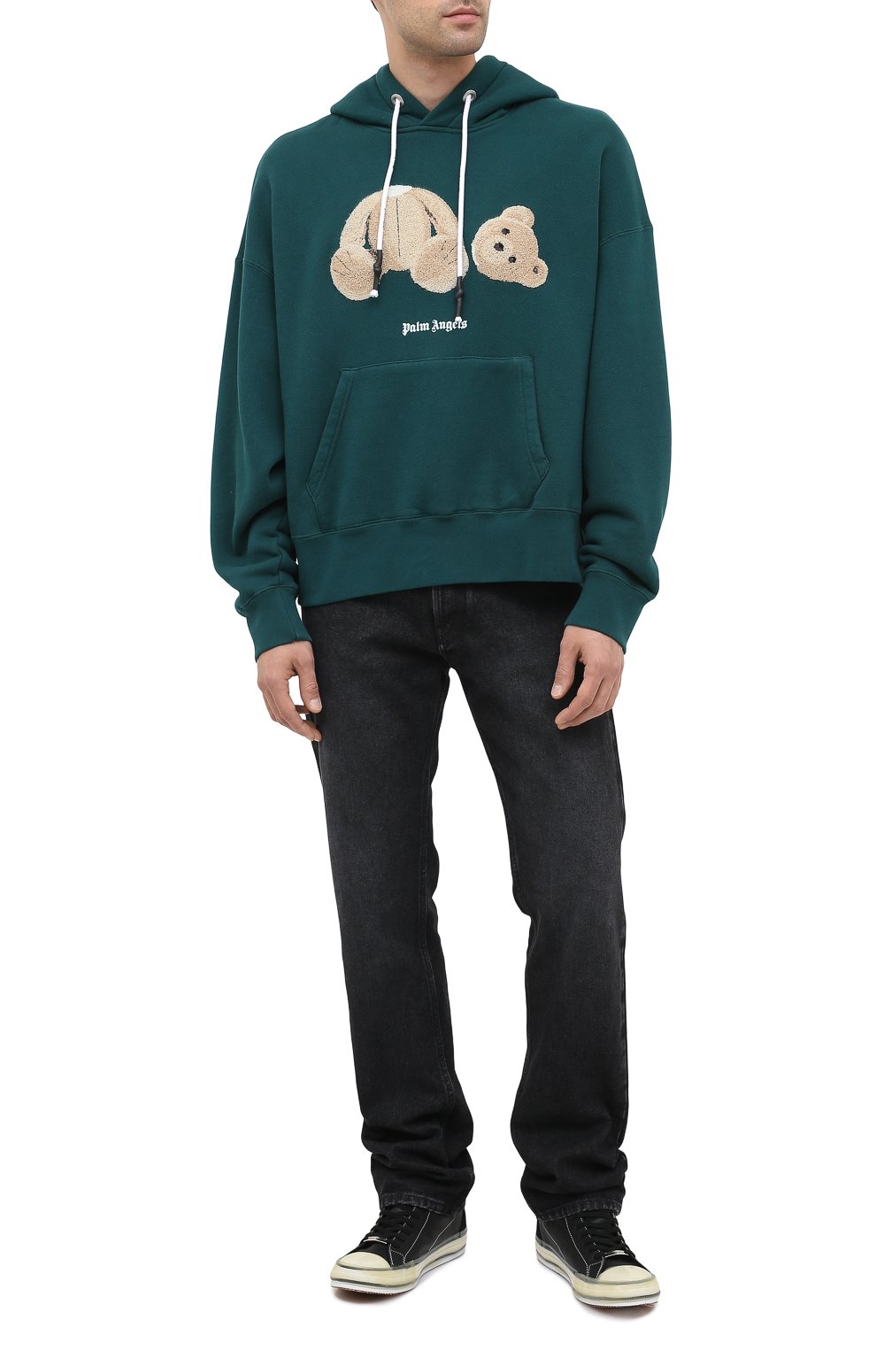 Хлопковое худи PALM ANGELS, арт. PMBB058E20FLE0035760, фото 2