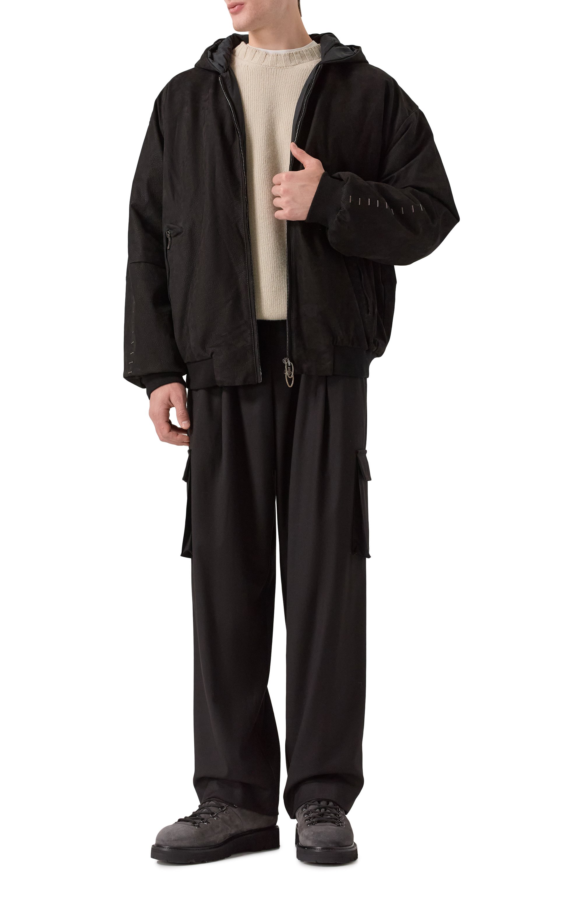 Кожаный бомбер DANIELE BASTA, арт. DB1247S59GRP, фото 2