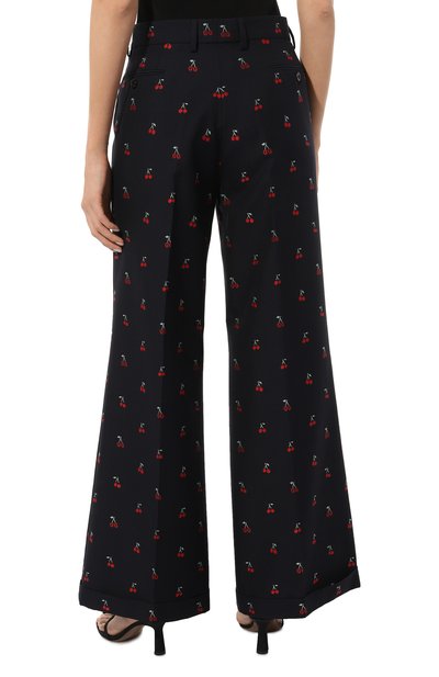 Брюки из хлопка и шерсти GUCCI, арт. 570604 ZABMY, фото 4