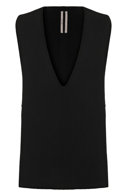 Шерстяной жилет Rick Owens RR02E1683/KWVH Чёрный RR02E1683/KWVH