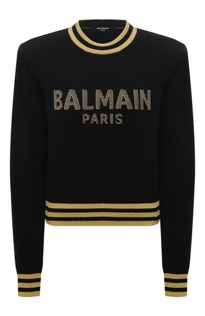 Женский пуловер из шерсти и кашемира BALMAIN, арт. XF0KA000KB99