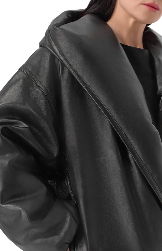 Кожаная куртка Alaia AA9V1247C228C Чёрный  AA9V1247C228C Фото 5