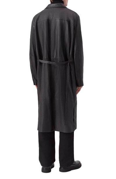 Кожаное пальто ANN DEMEULEMEESTER, арт. B0013107/LT038, фото 4