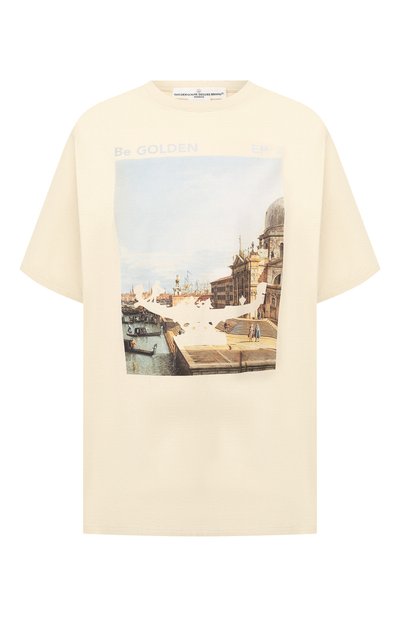 Женская хлопковая футболка GOLDEN GOOSE DELUXE BRAND, арт. G34WP126.F4