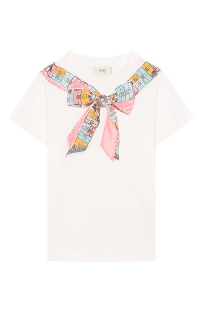 Хлопковая футболка FENDI, арт. JFI391/7AJ/8A-12+