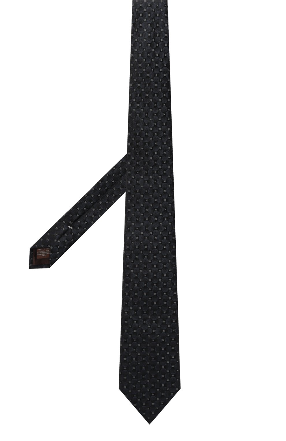 Шелковый галстук CANALI темно-синего цвета по цене 19250 руб., арт. 18/HJ03877, фото 3 Шелковый галстук CANALI, арт. 18/HJ03877, фото 3