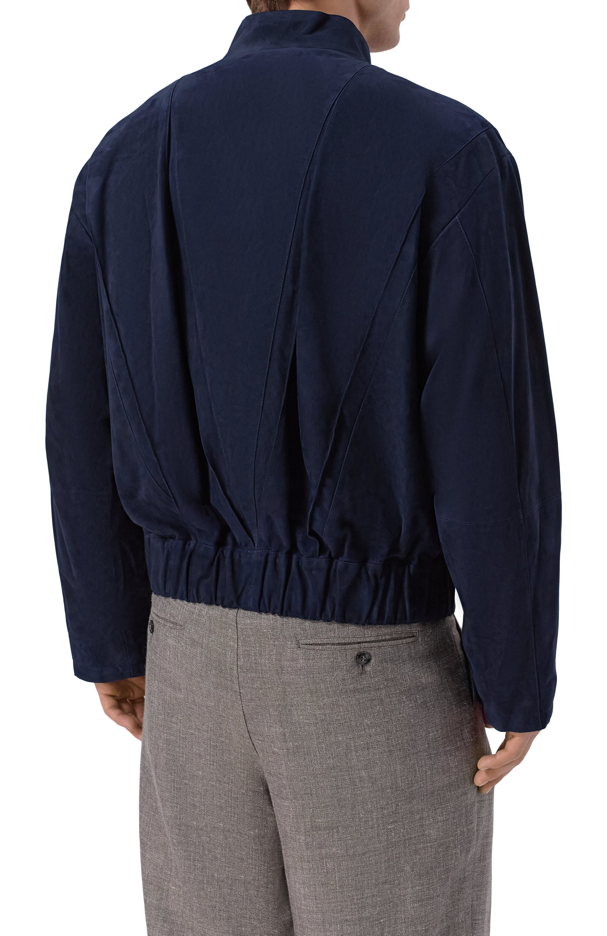 Замшевый бомбер GIORGIO ARMANI, арт. GM003586/AF24918, фото 4