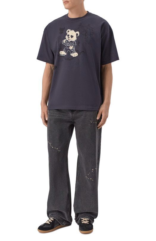 Хлопковая футболка DOMREBEL M M0I/T-SHIRT Серый  M M0I/T-SHIRT Фото 2