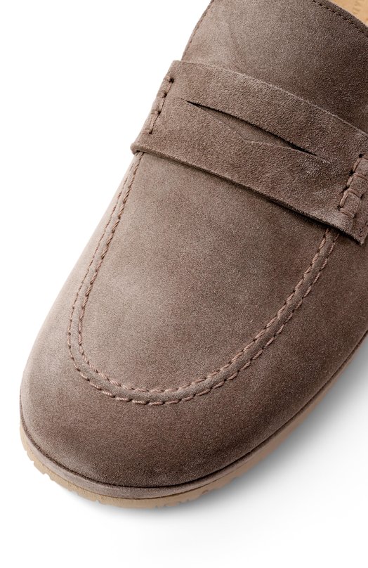 Замшевые домашние туфли Farfalla F5ALI/SUEDE Серый  F5ALI/SUEDE Фото 7