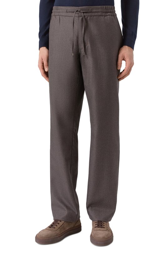 Шерстяные брюки Zilli CP201CM0201VLXS00 Серый  CP201CM0201VLXS00 Фото 3