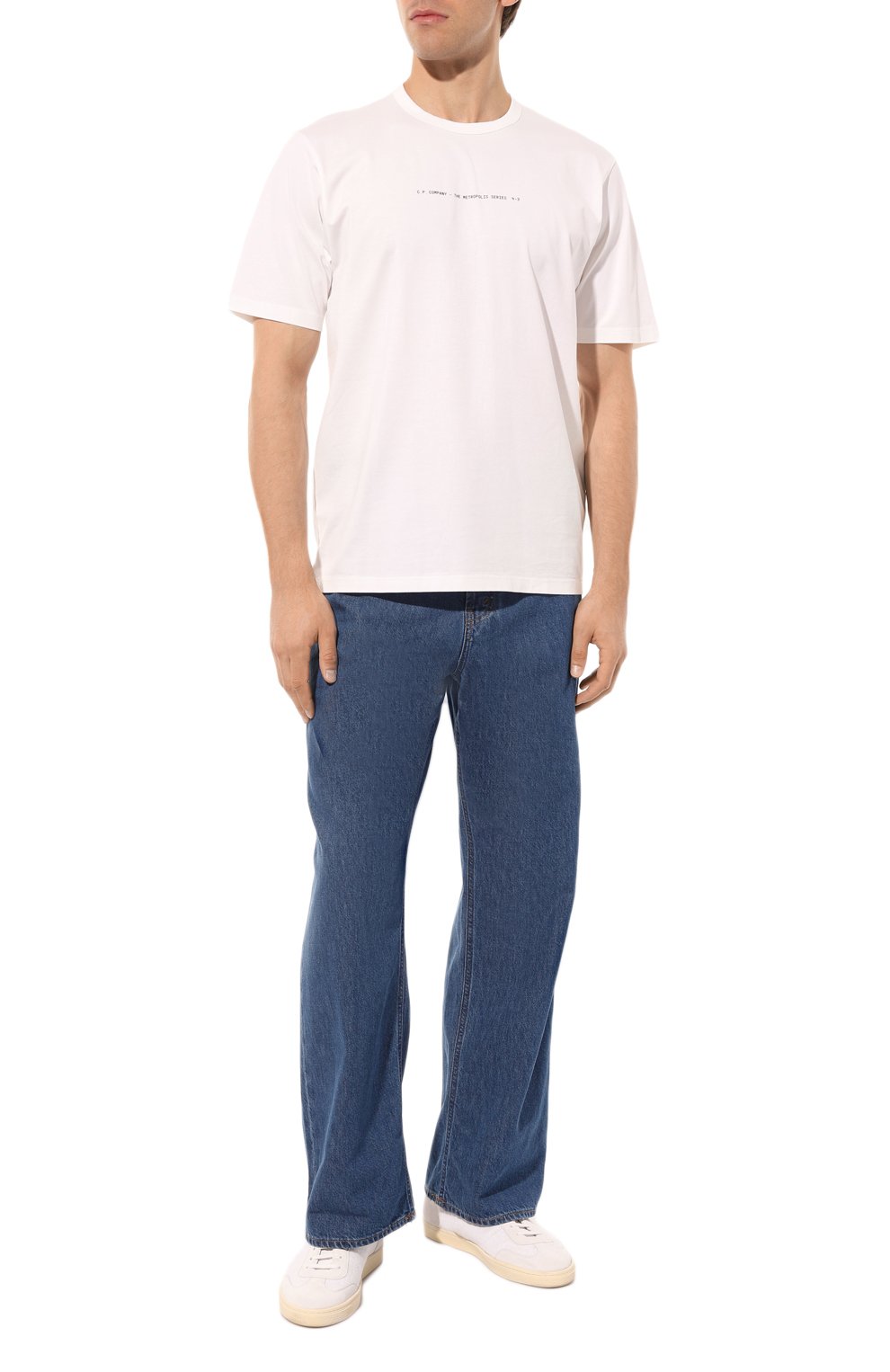 Хлопковая футболка C.P. COMPANY, арт. 15CLTS046A006370W, фото 2