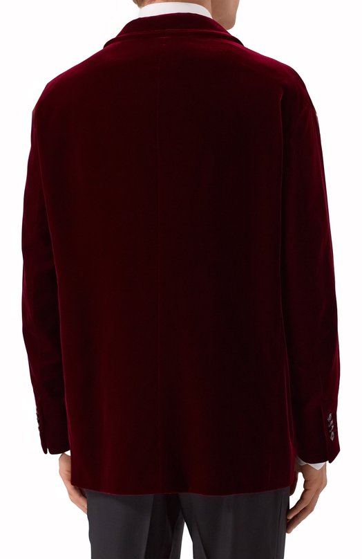 Бархатный пиджак Giorgio Armani GM002546/TE10046 Бордовый  GM002546/TE10046 Фото 4