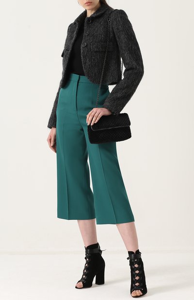 Сумка baby olimpia из бархата с отделкой из кожи змеи BOTTEGA VENETA, арт. 432241/VB0R1, фото 2