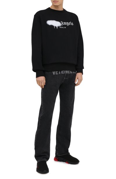 Текстильные кроссовки speed clear sole BALENCIAGA, арт. 607544/W05GH, фото 2