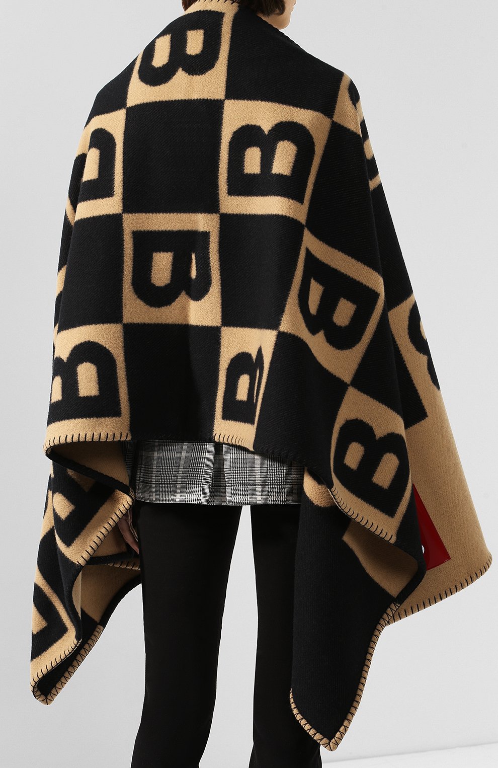 Накидка из смеси шерсти и кашемира BURBERRY, арт. 8019017, фото 4