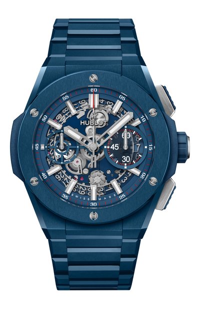 Мужские часы integrated blue ceramic HUBLOT, арт. 451.EX.5123.EX