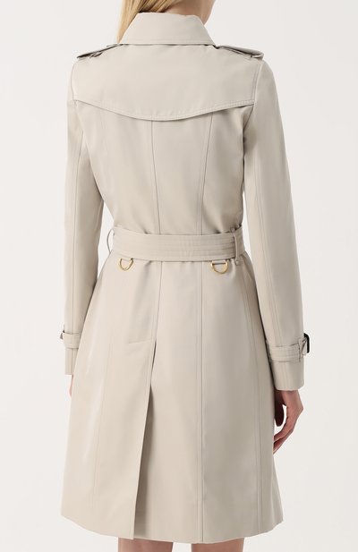 Двубортный приталенный тренч с поясом BURBERRY, арт. 4055698, фото 4