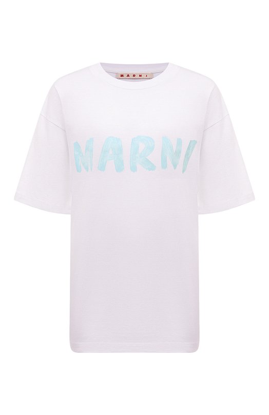Хлопковая футболка Marni THJET49EPH/USCS11 Белый THJET49EPH/USCS11