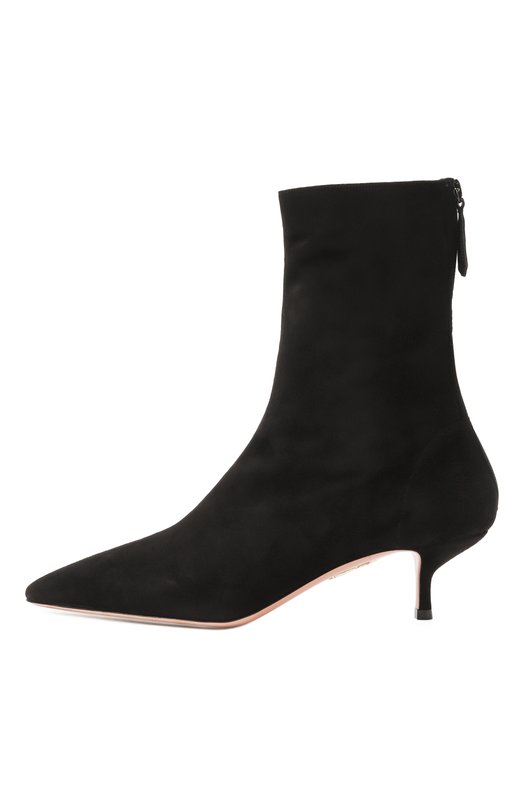Замшевые ботильоны Montmartre 50 Aquazzura MNRMIDB0/SUE Чёрный  MNRMIDB0/SUE Фото 4