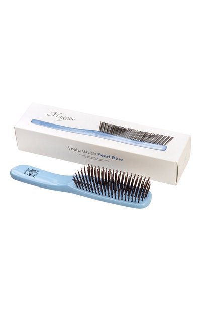 Женская расческа scalp brush 568 зубцов, оттенок голубой жемчуг MAJESTIC, арт. 4564631504963