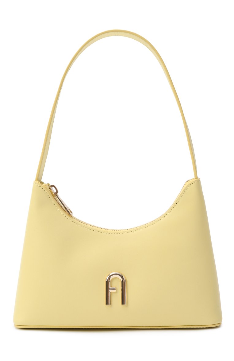 Женская сумка furla diamante mini FURLA желтого цвета, арт. WB00863/AX0733 | Фото 1 (Размер: mini; Материал: Натуральная кожа; Автоматизация состава: Проставлено; Автоматизация ТО: Проставлено)
