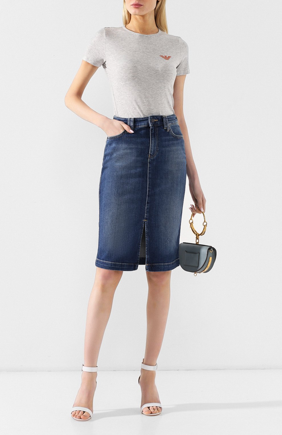 Джинсовая юбка EMPORIO ARMANI, арт. 3G2N72/2D5IZ, фото 2