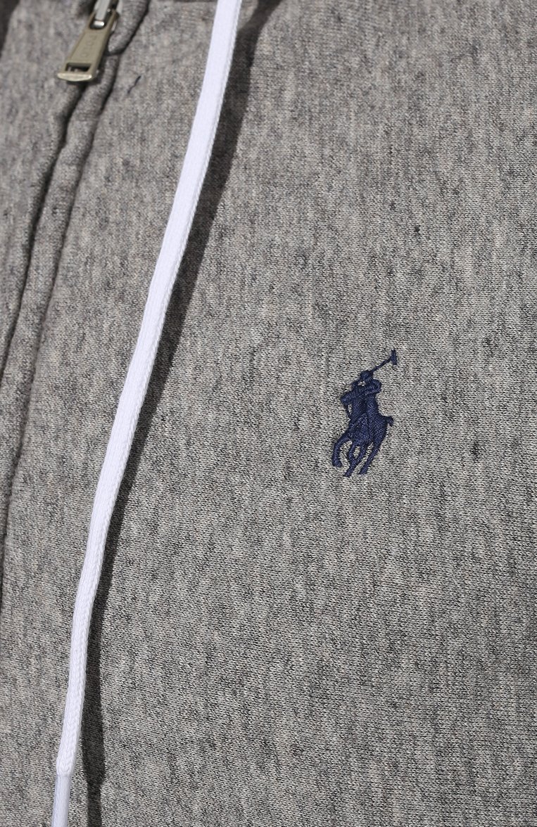 Женский хлопковая толстовка POLO RALPH LAUREN серого цвета, арт. 211794396 | Фото 5 (Рукава: Длинные; Длина (для топов): Стандартные; Региональные ограничения белый список (Axapta Mercury): RU; Материал сплава: Проставлено; Материал внешний: Хлопок; Женское Кросс-КТ: Кардиган-одежда; Драгоценные камни: Проставлено)