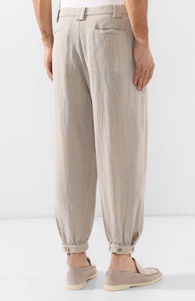 Льняные брюки GIORGIO ARMANI, арт. 9SGPP059/T00PI, фото 4