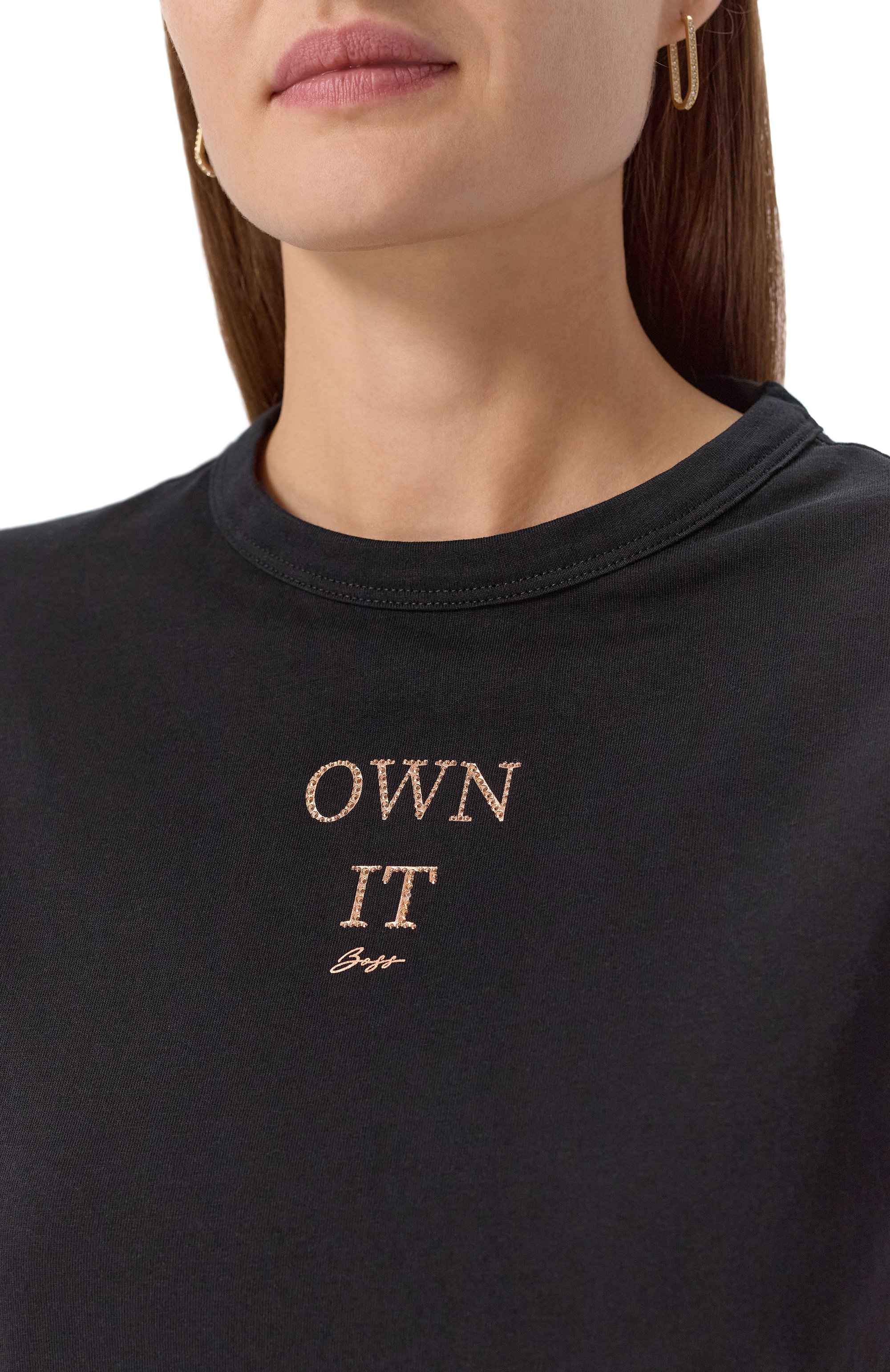 Хлопковая футболка BOSS ORANGE, арт. 50549192, фото 5