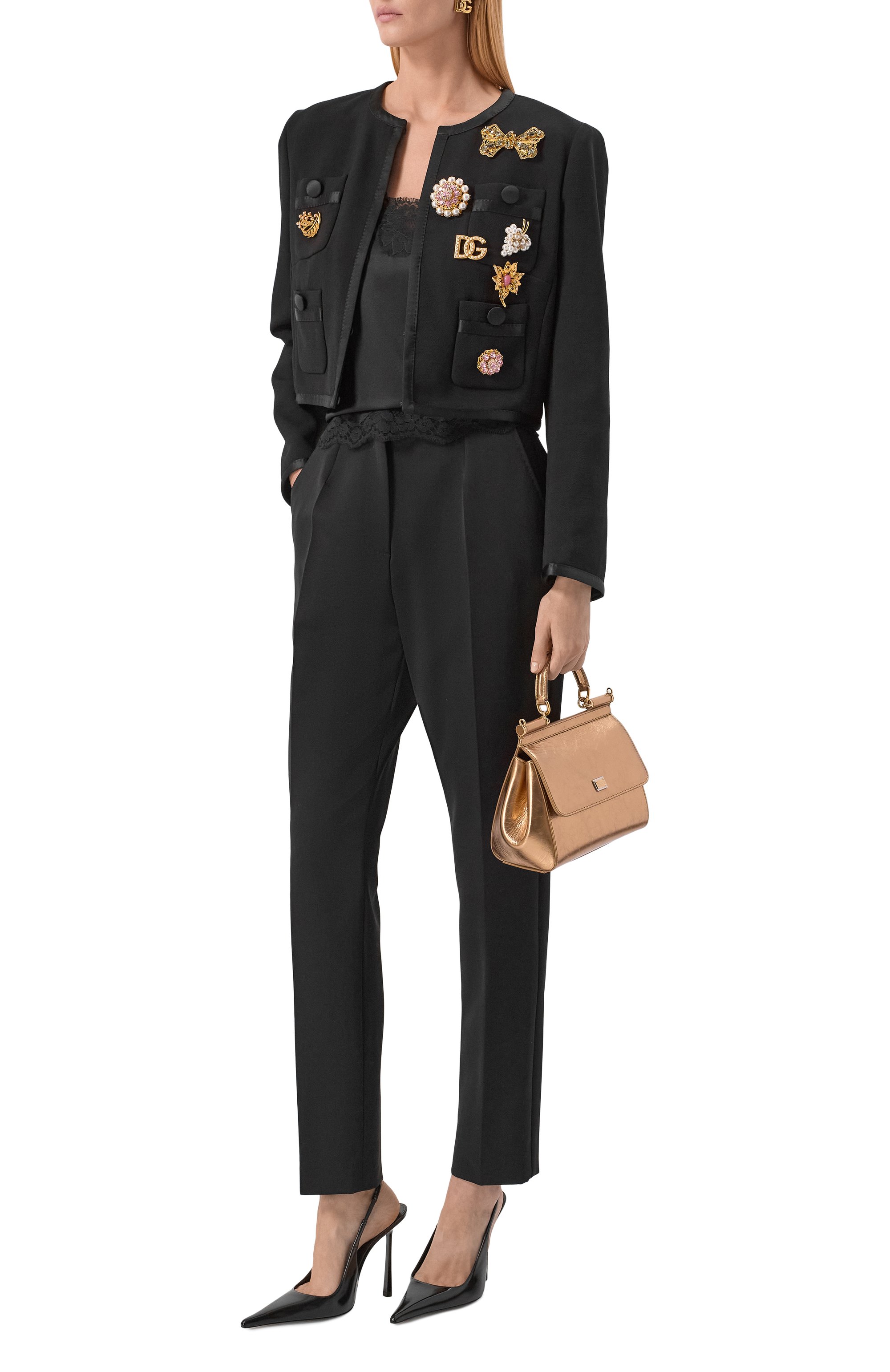 Жакет из шерсти шелка DOLCE & GABBANA, арт. F27CEZ/FU2L8, фото 2