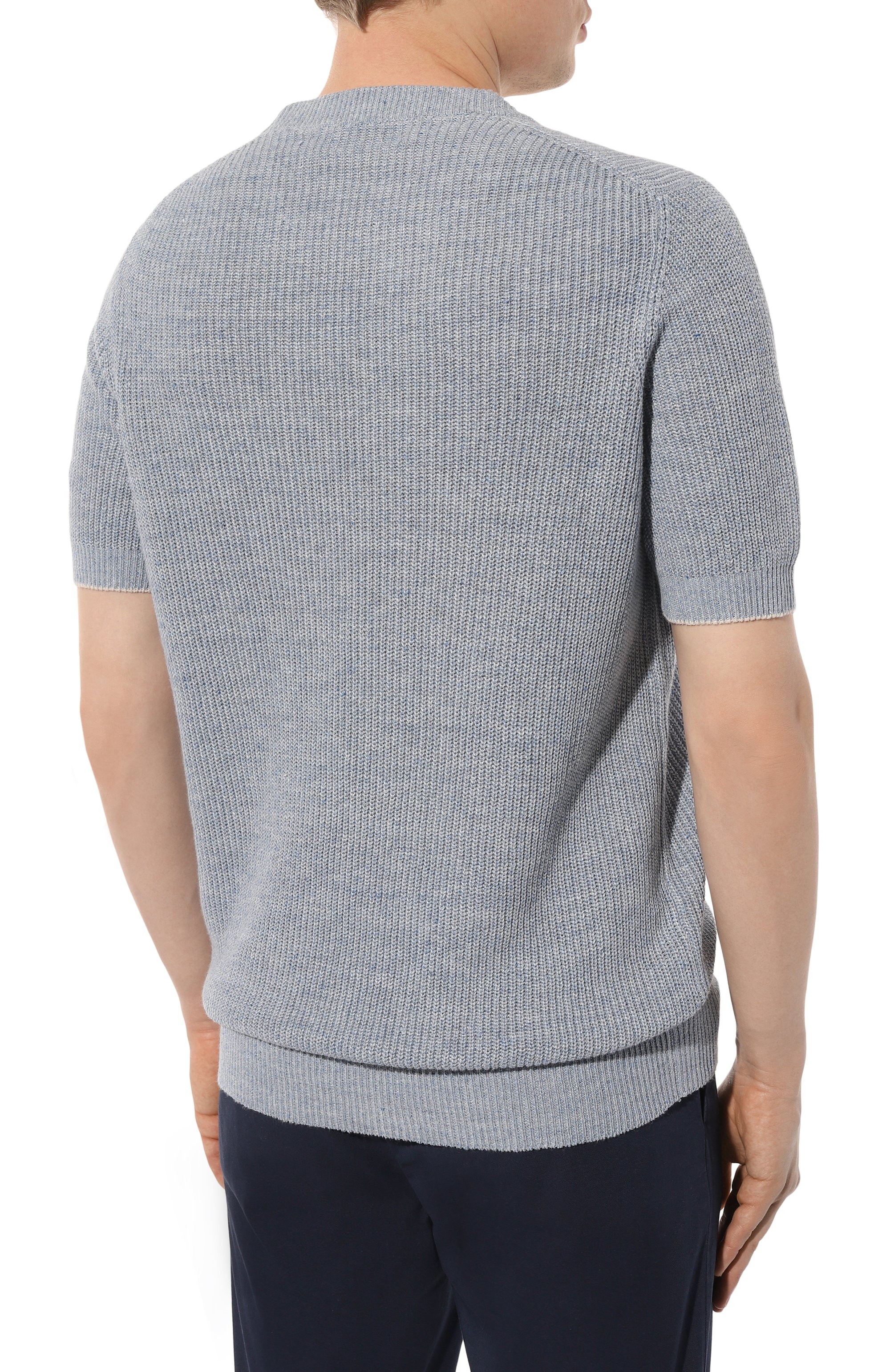 Джемпер изо льна и хлопка BRUNELLO CUCINELLI, арт. M2L70B2257, фото 4