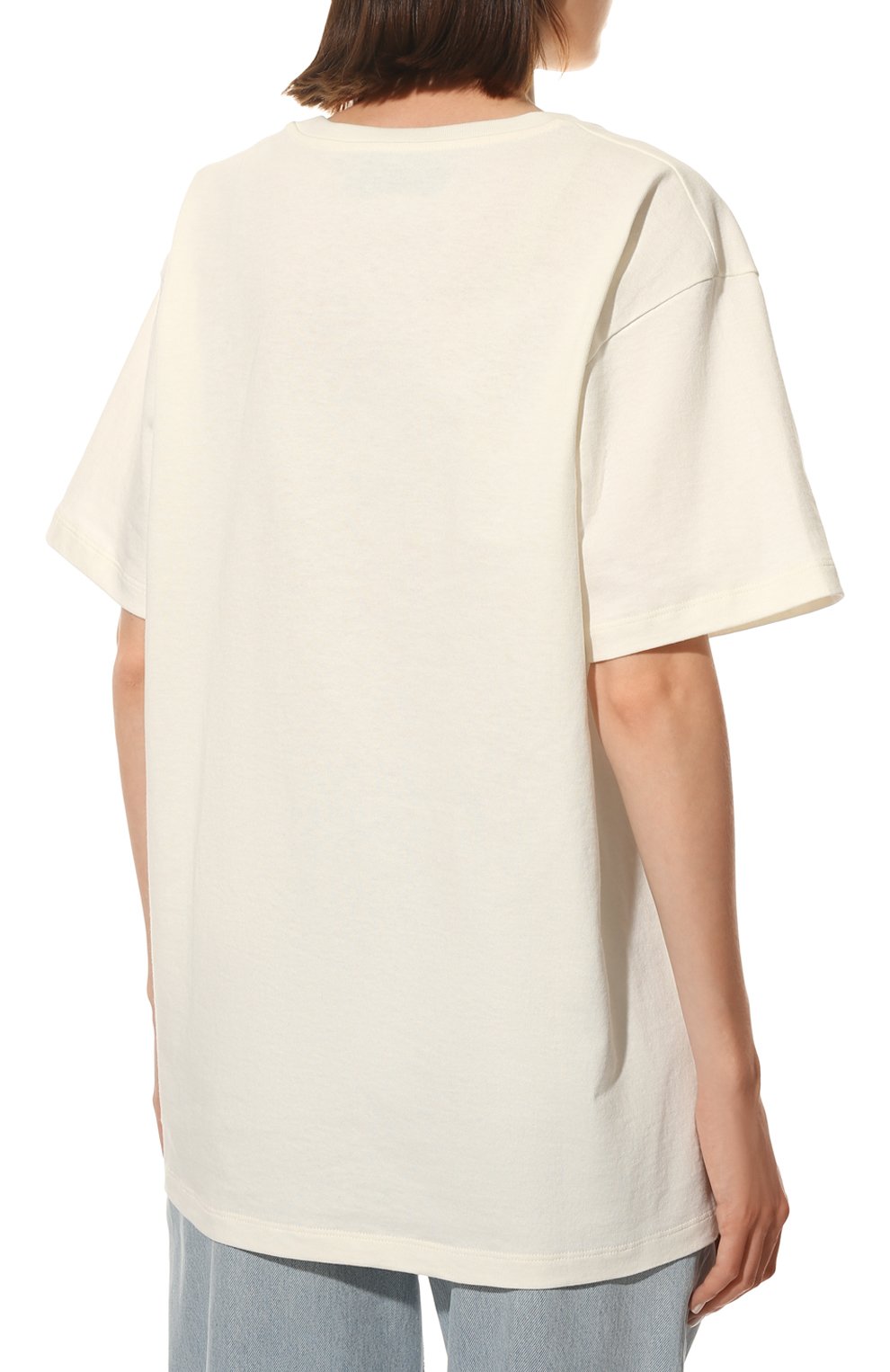 Хлопковая футболка GUCCI, арт. 615044/XJDZU, фото 4