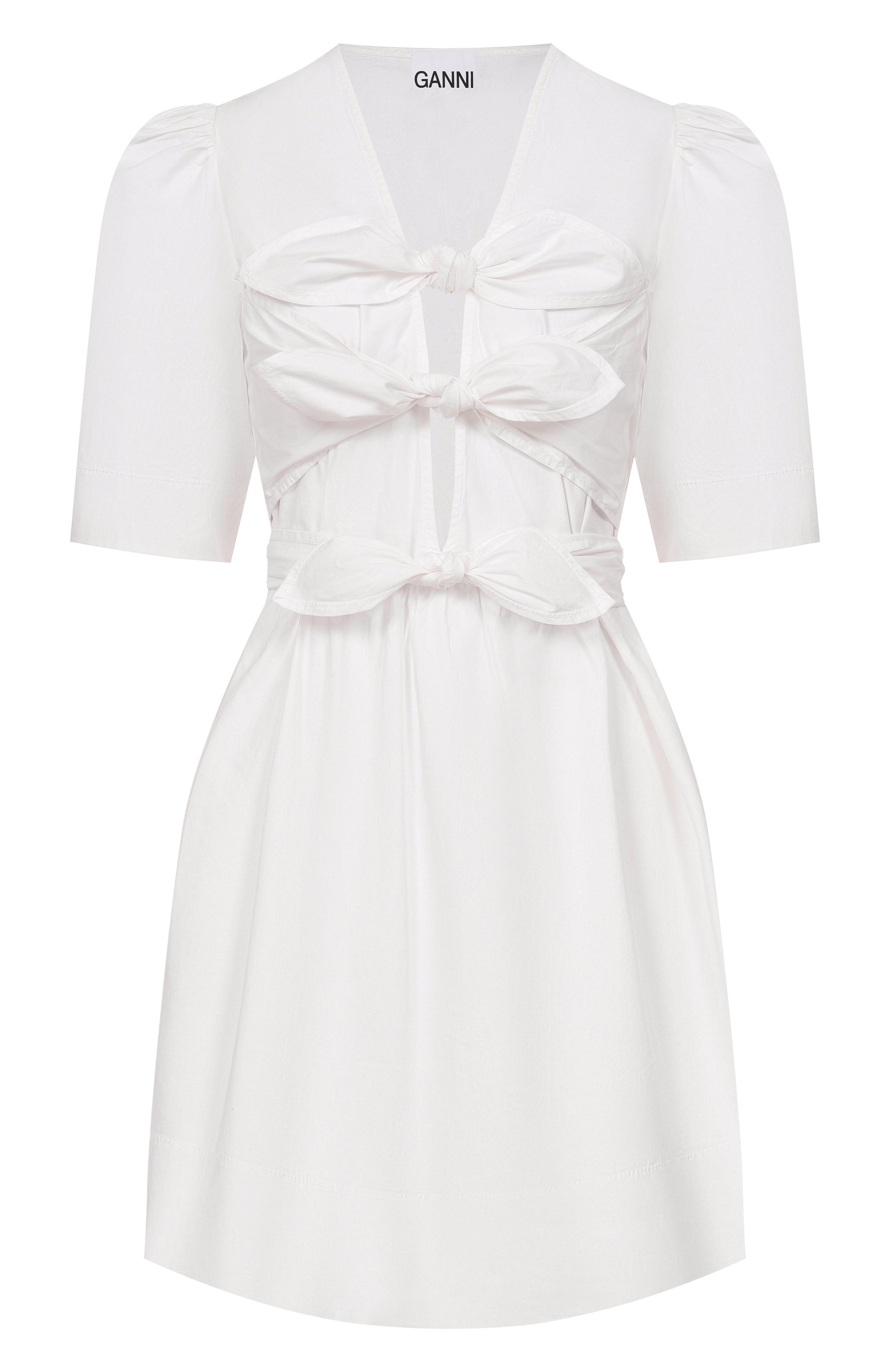 Хлопковое платье GANNI, арт. A1030195, фото 1