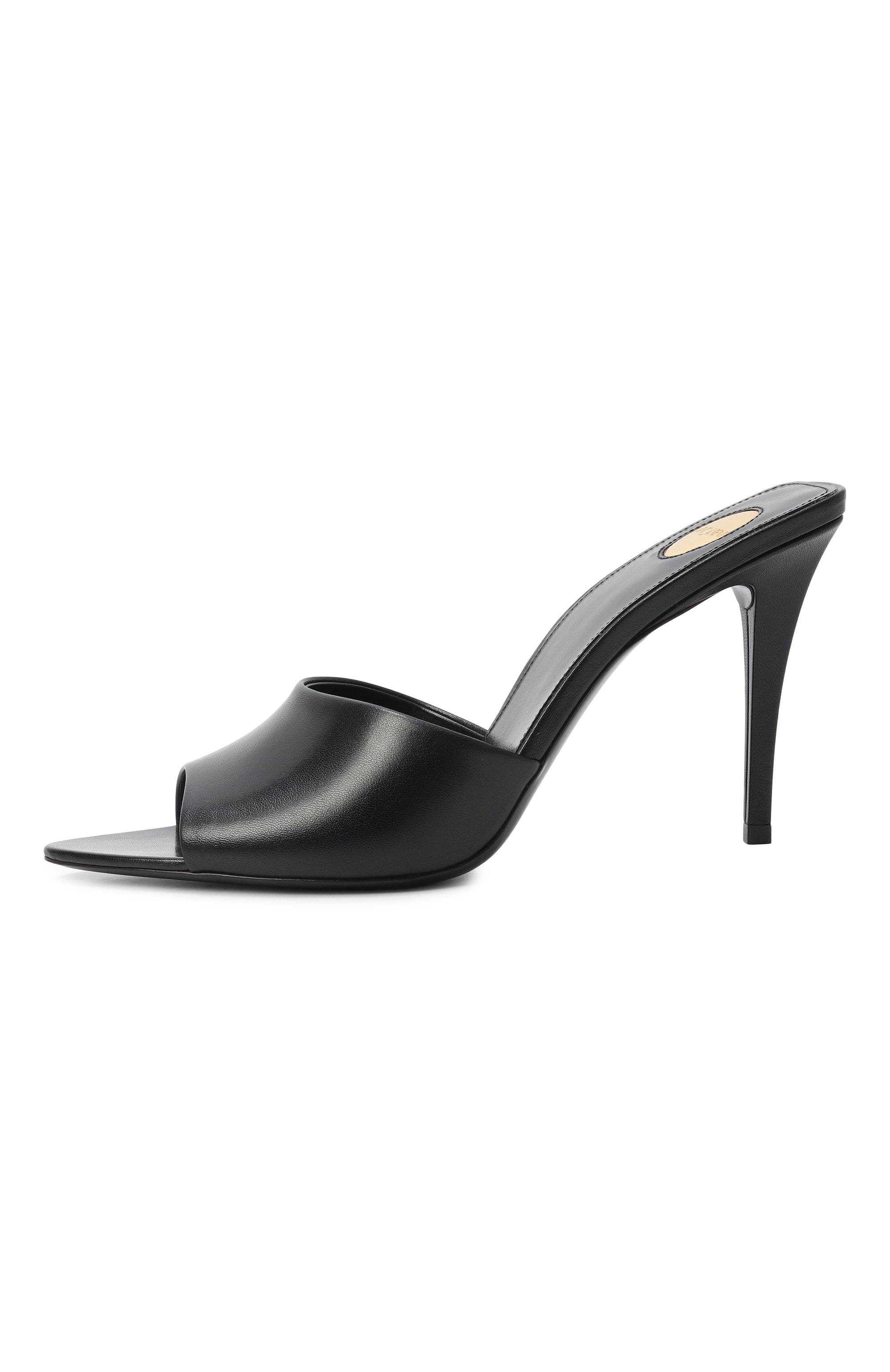 Кожаные мюли romy 90 SAINT LAURENT, арт. 806669/AACSQ, фото 4