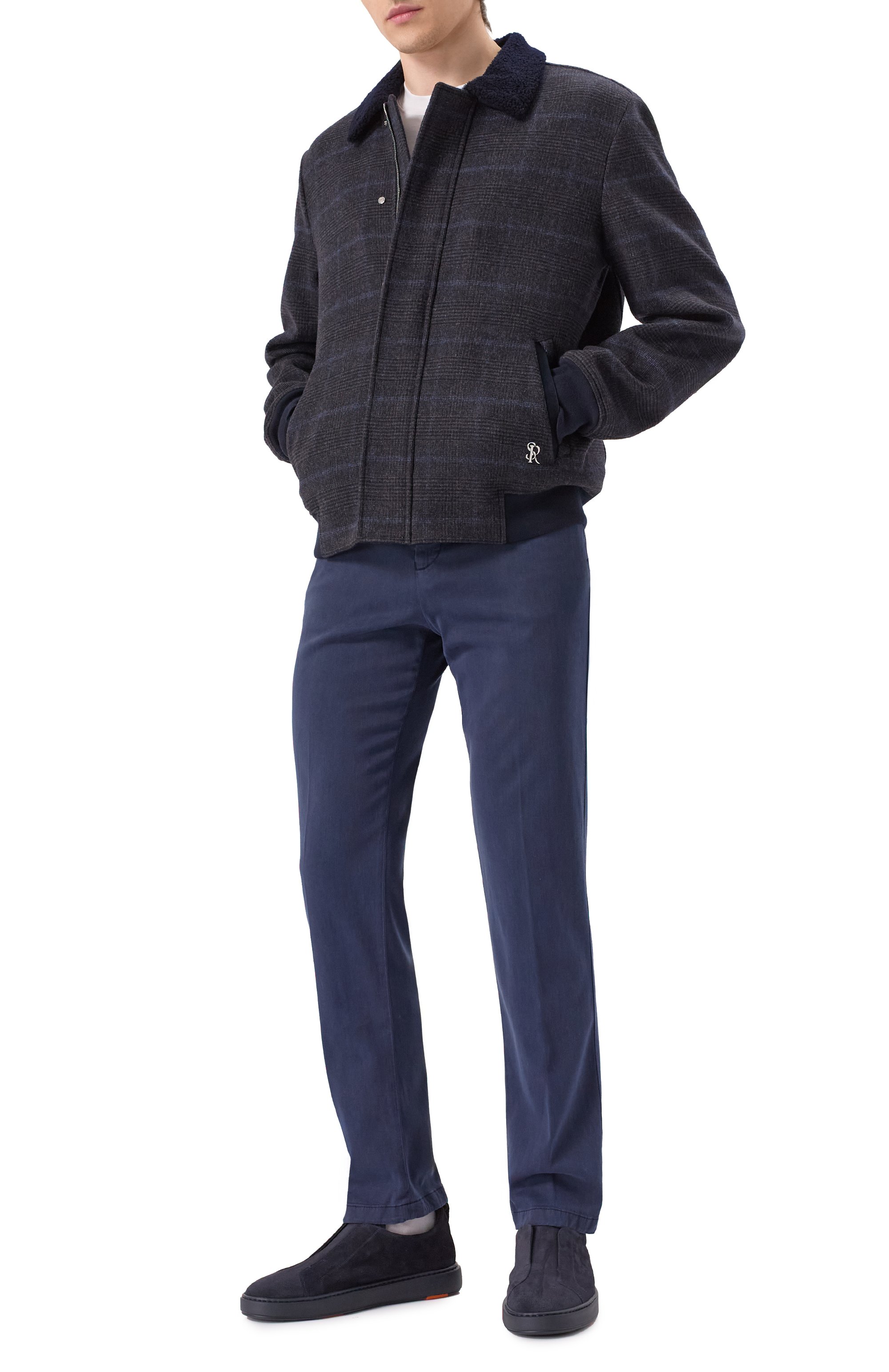 Шерстяной бомбер с подкладкой из овчины STEFANO RICCI, арт. M7J0300020/HC548P, фото 2