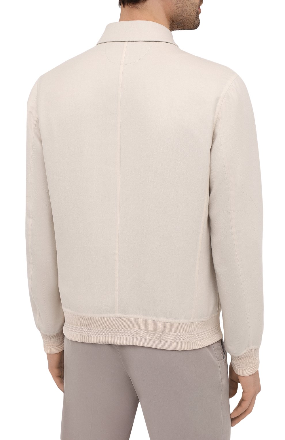 Бомбер из кашемира и шелка KITON, арт. UW0889V07T78, фото 4