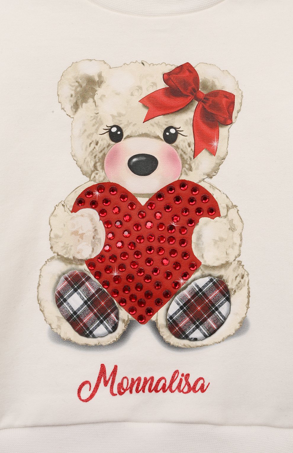 Хлопковый свитшот MONNALISA, арт. 39D625., фото 3