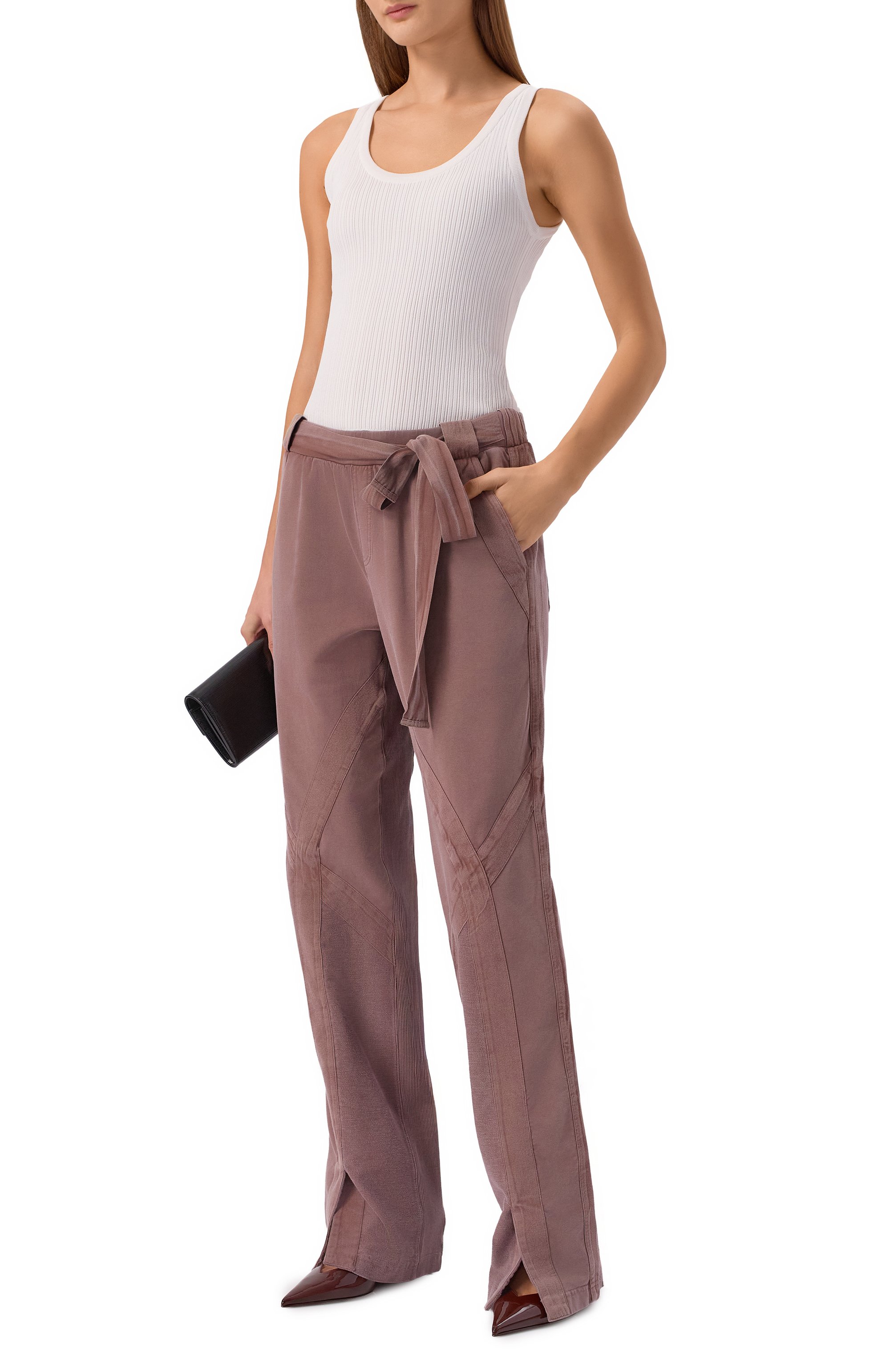 Хлопковые брюки THE ATTICO, арт. 260WCP00292/JJF006AA, фото 2