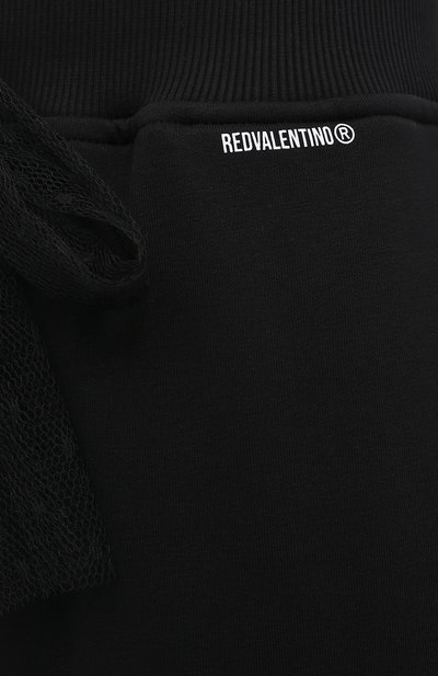 Хлопковые джоггеры REDVALENTINO черного цвета по цене 30850 руб., арт. VR3MD01M/5JM, фото 5 Хлопковые джоггеры REDVALENTINO, арт. VR3MD01M/5JM, фото 5
