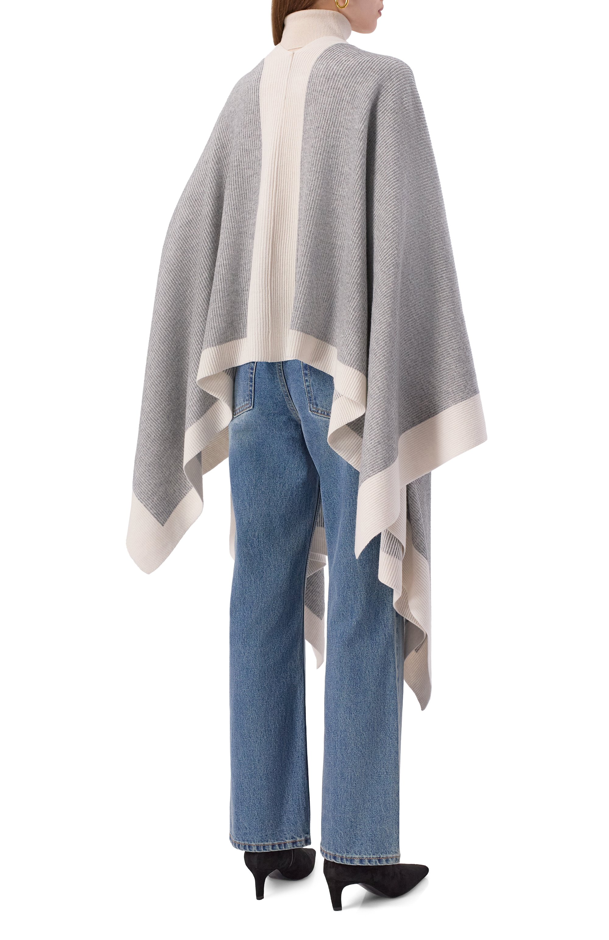 Накидка из шерсти и кашемира LORENA ANTONIAZZI, арт. MM01A/2834, фото 4