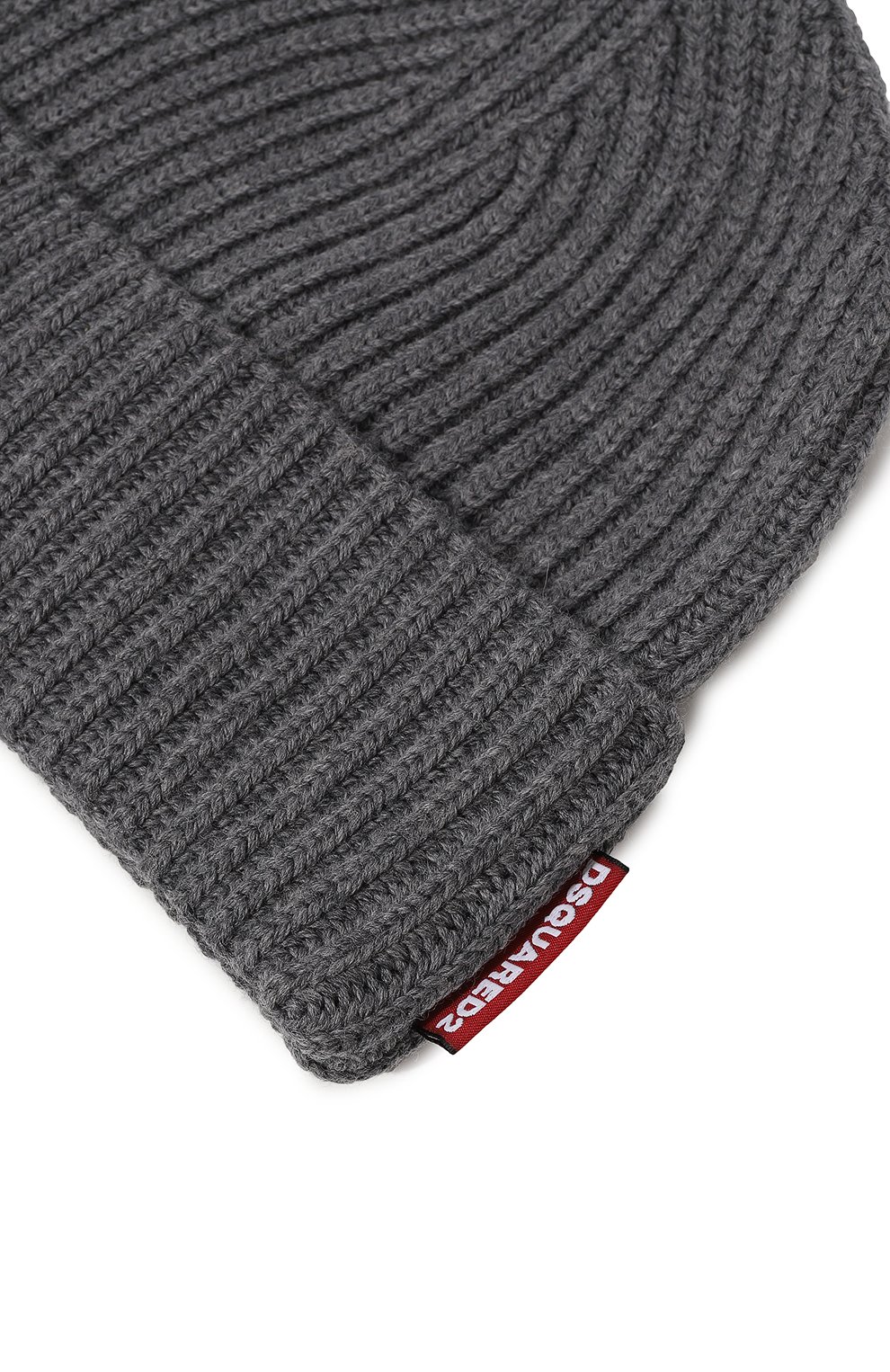 Комплект из шапки и перчаток DSQUARED2 серого цвета по цене 39000 руб., арт. KNM0078/01W06757, фото 4 Комплект из шапки и перчаток DSQUARED2, арт. KNM0078/01W06757, фото 4