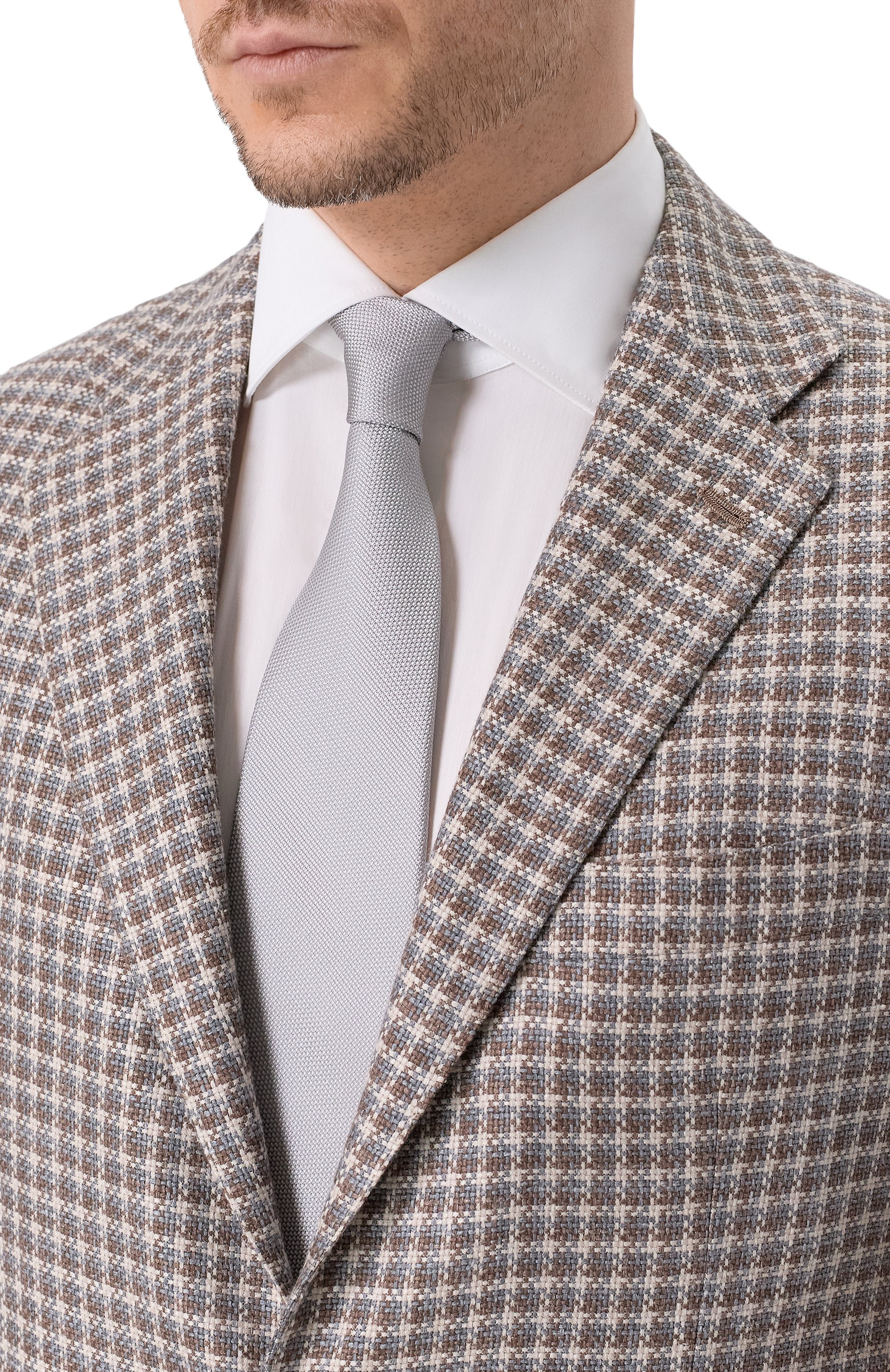 Шелковый галстук BRUNELLO CUCINELLI, арт. MX8760018, фото 2