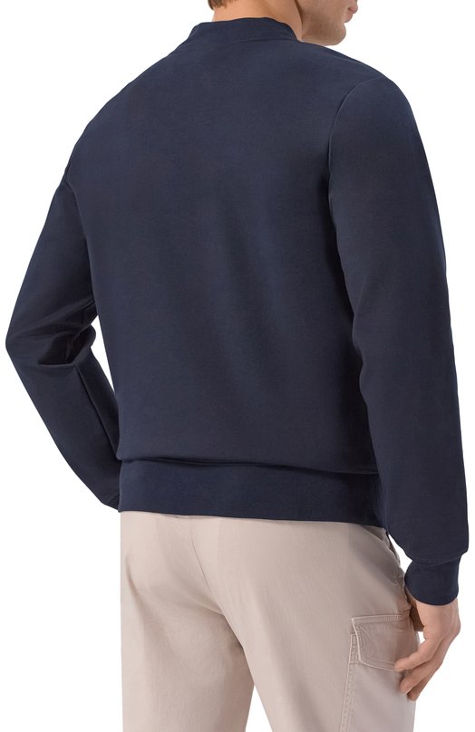 Хлопковая толстовка Corneliani 27G564/2725068 Синий  27G564/2725068 Фото 4