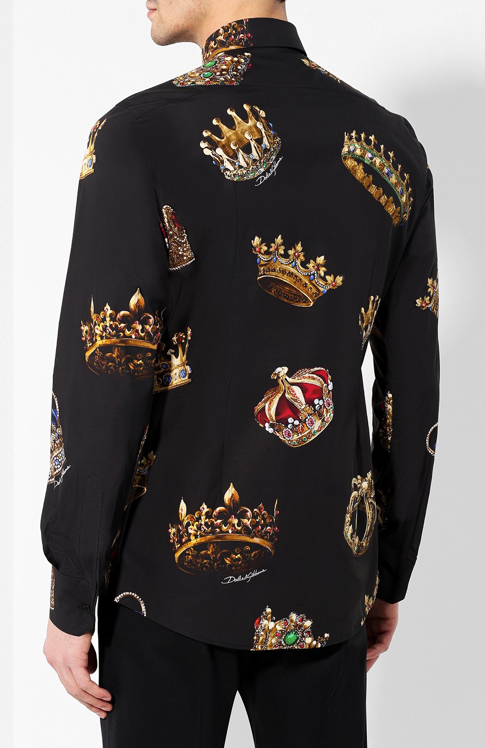 Хлопковая рубашка DOLCE & GABBANA, арт. G5EJ0T/HS5CD, фото 4