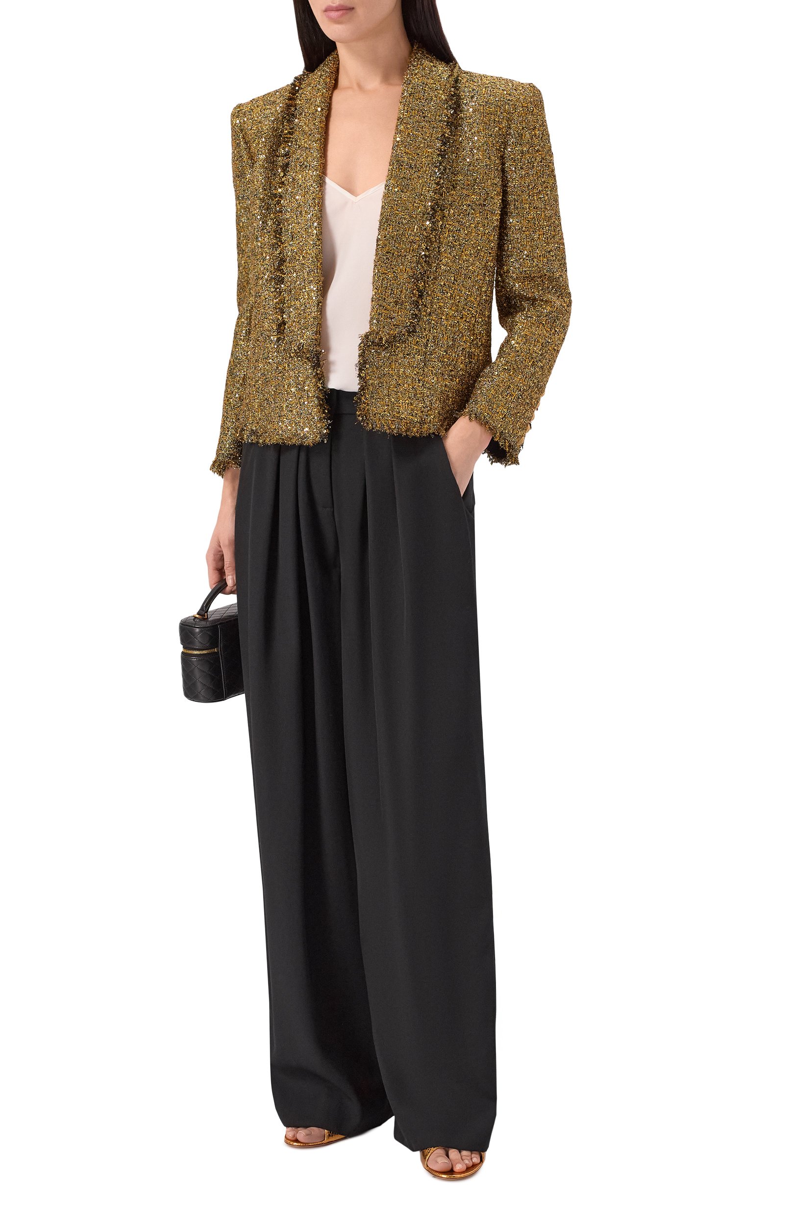 Шерстяные брюки BALMAIN, арт. HF1P0170/WC09, фото 2