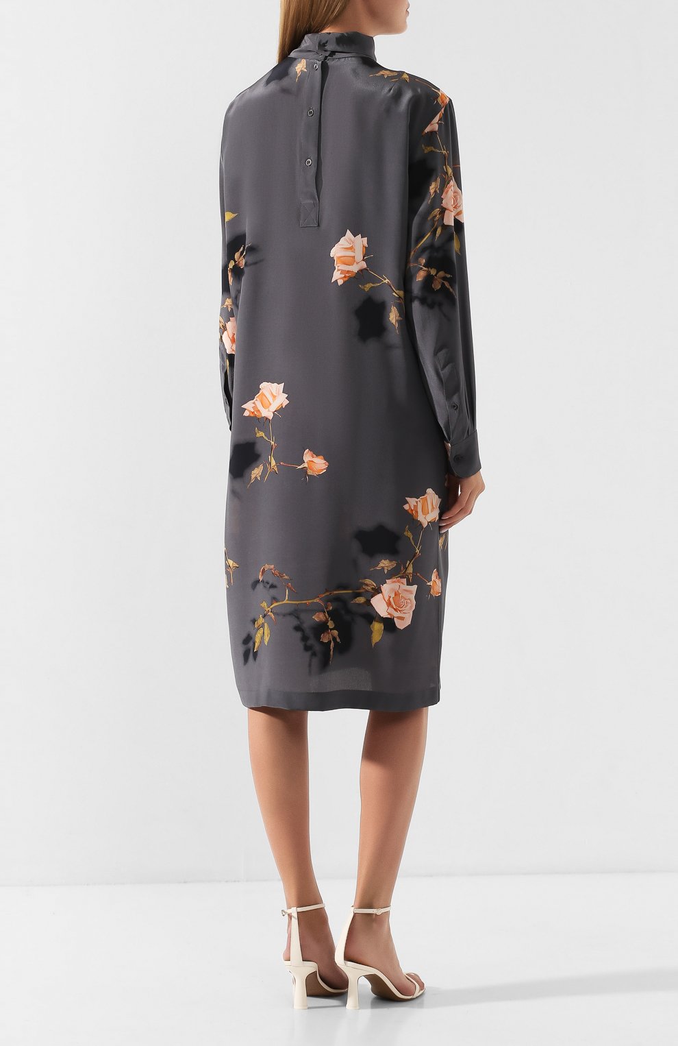 Шелковое платье DRIES VAN NOTEN, арт. 192-11076-8200, фото 4