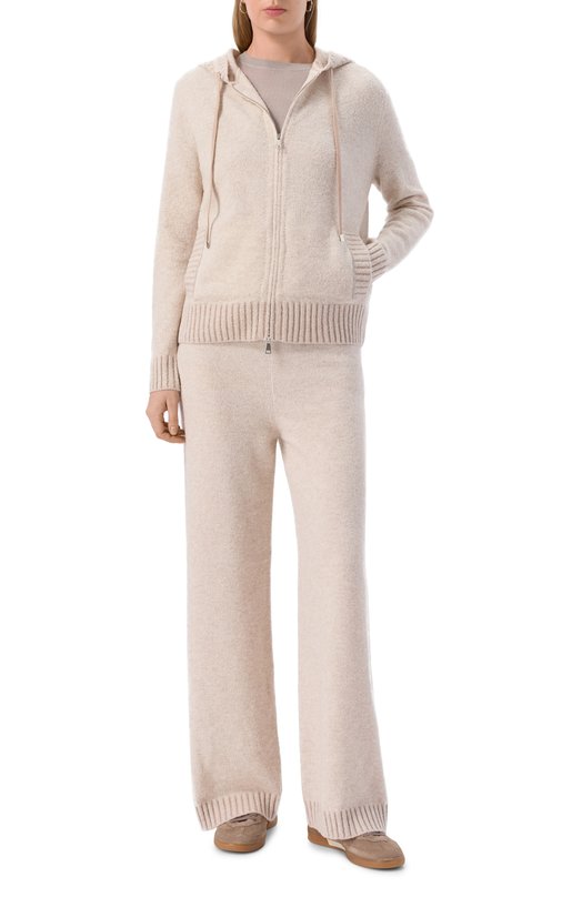 Брюки из шерсти и хлопка D.Exterior 61553 Бежевый  61553 Фото 2