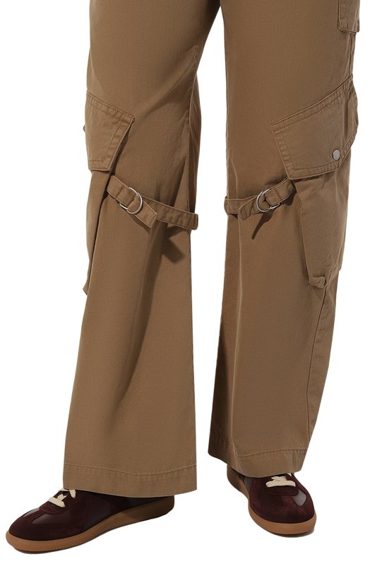 Кожаные кеды Replica Maison Margiela S58WS0109/P1895 Бордовый  S58WS0109/P1895 Фото 3