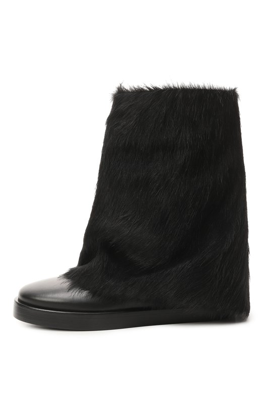 Комбинированные полусапоги Premiata M7102/CRIS/FURRY Чёрный  M7102/CRIS/FURRY Фото 4