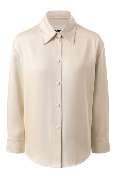 Женская рубашка из вискозы и �шелка JIL SANDER, арт. J01DL0156/J65112